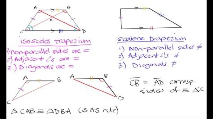 Are diagonals of trapezium equal