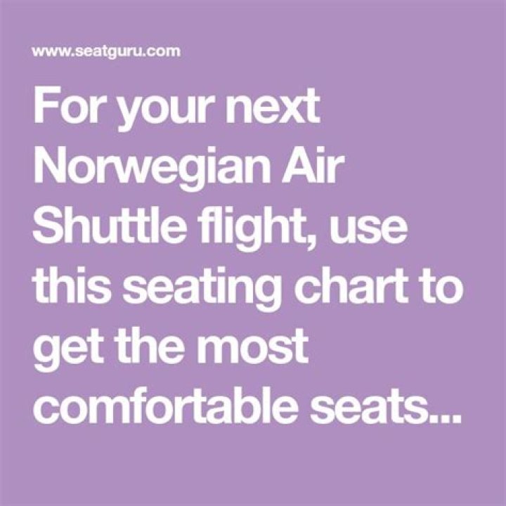 Are Norwegian air seats comfortable