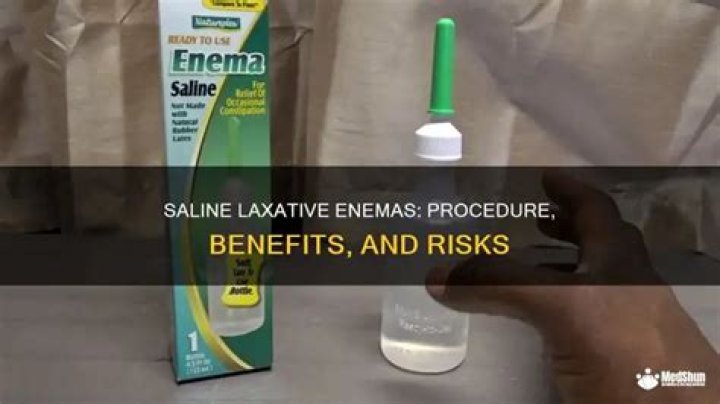 Are saline enemas dangerous