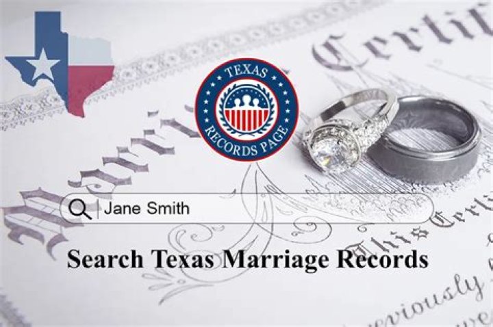 Are Texas marriage records public