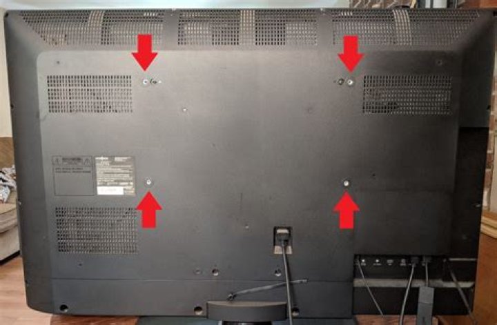 Are TV mounting holes centered