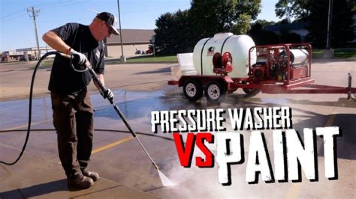 Can a pressure washer remove spray paint