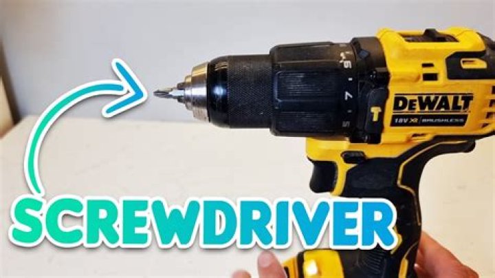Can an electric drill be used as a screwdriver