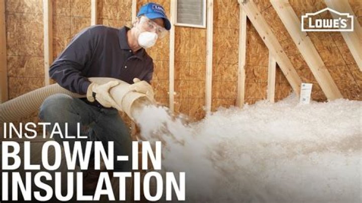 Can fiberglass insulation be blown in walls