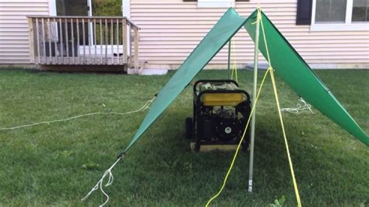 Can I put a tarp over my generator