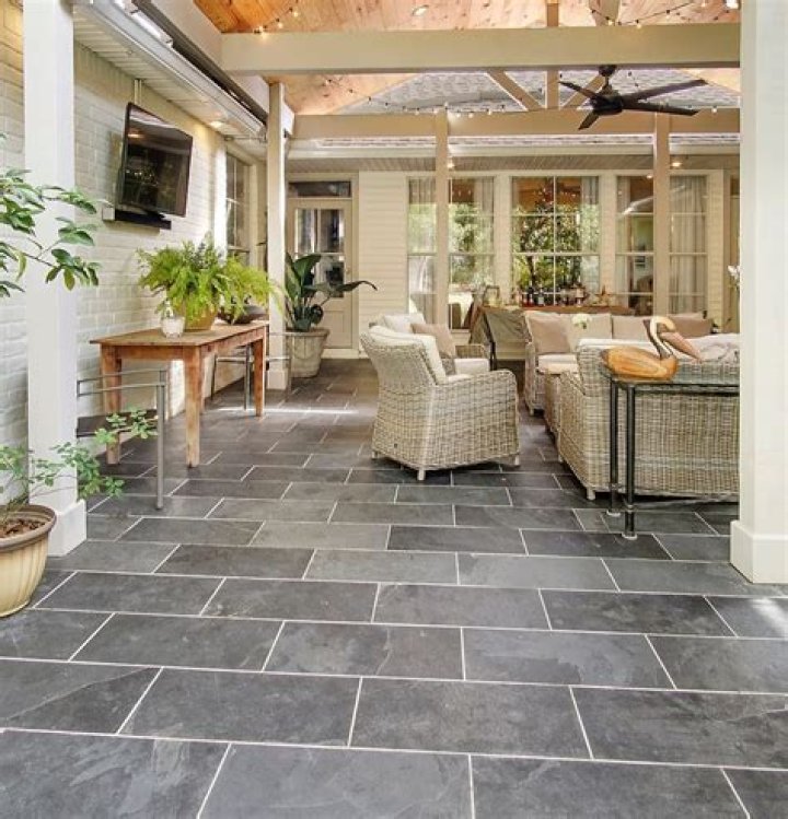 Can I use slate tile outside
