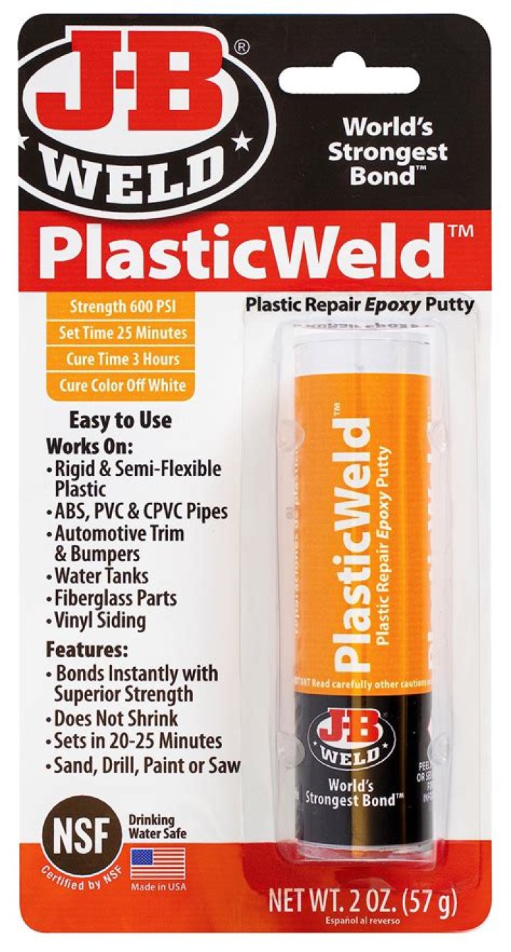 Can JB Weld be used on plastic gas tank