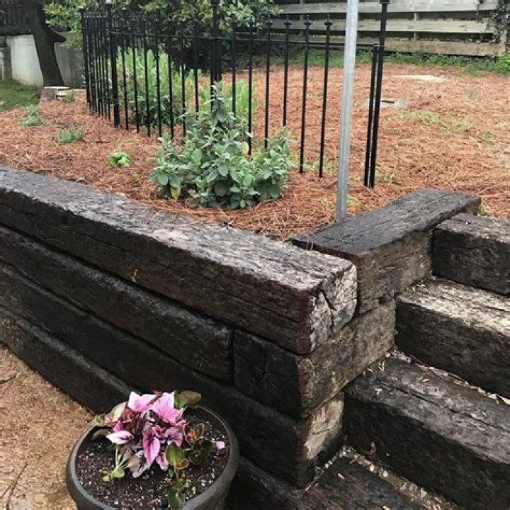 Can railroad ties be used for landscaping