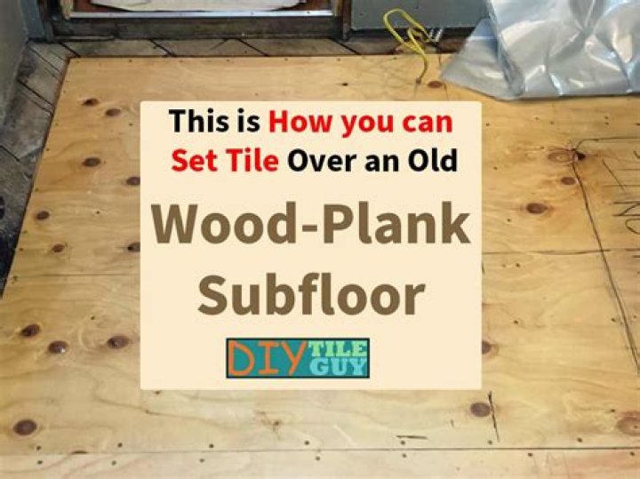 Can you lay tile on wood