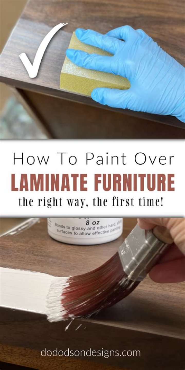 Can you paint over plastic laminate