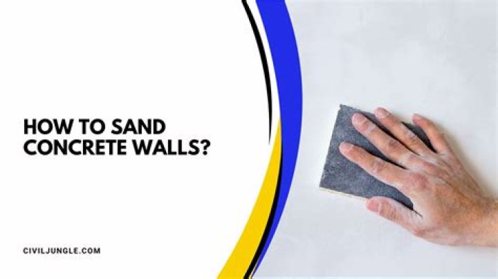 Can you sand concrete walls