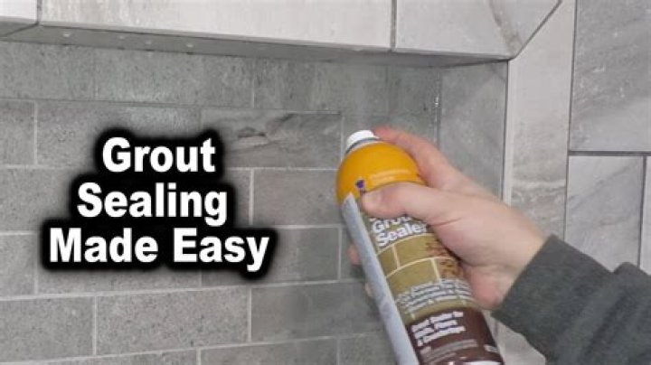 Can you seal grout between tiles