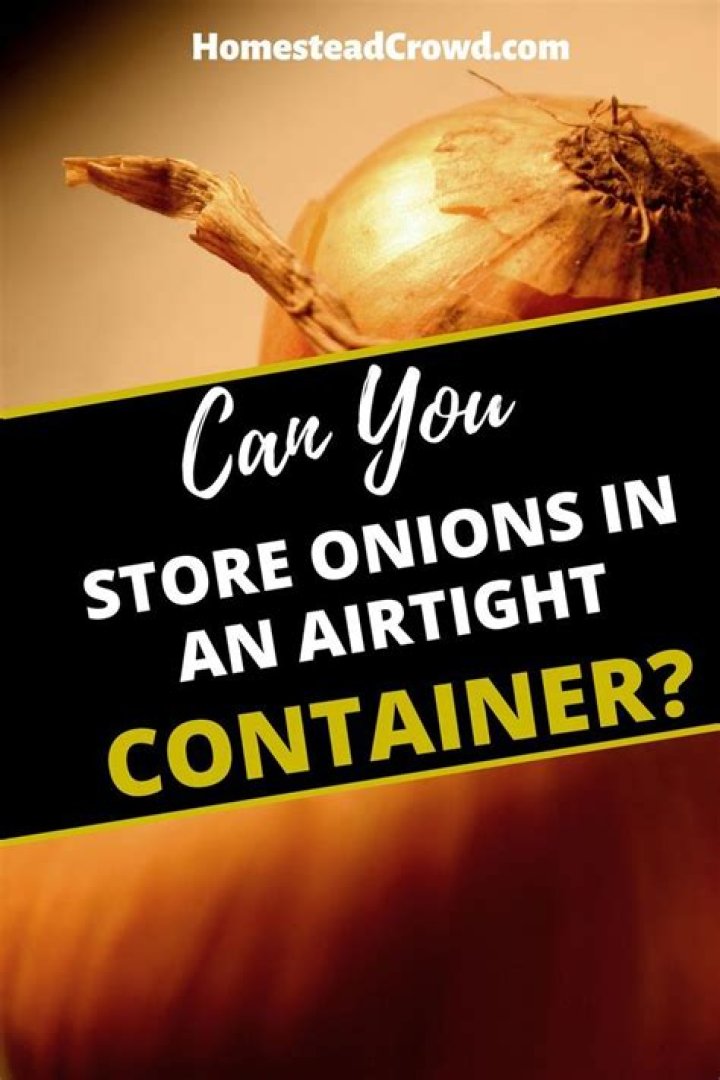 Can you store onions