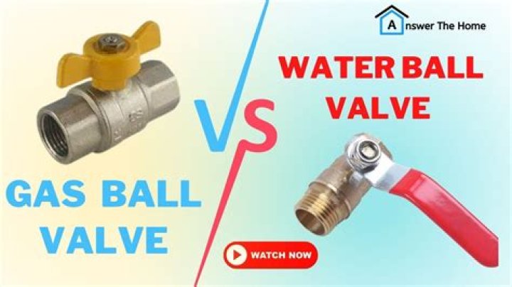 Can you use a water ball valve for gas