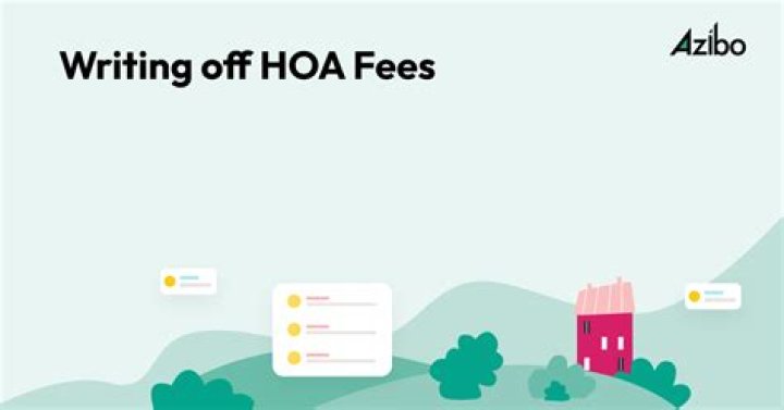 Can you write off HOA fees