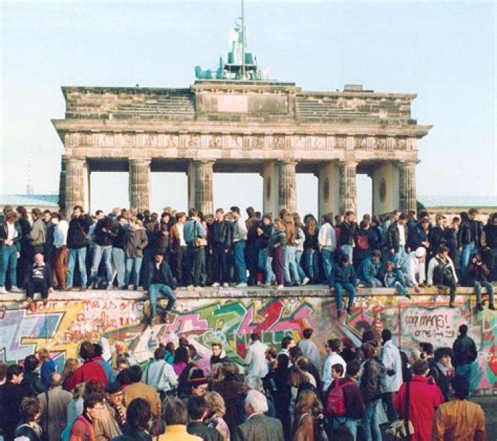 Did people climb the Berlin Wall