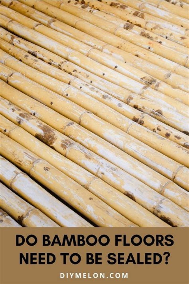 Do bamboo floors need to be sealed