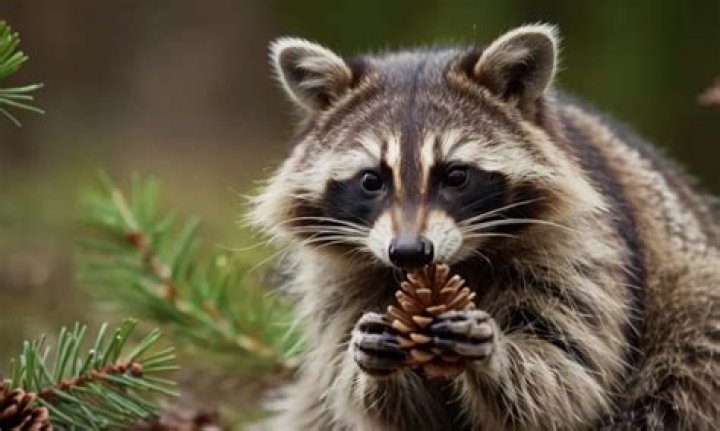 Do raccoons eat pine cones