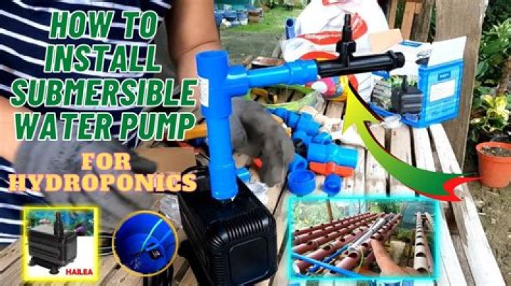 Do you need a water pump for hydroponics