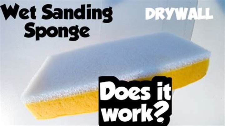 Do you wet a sanding sponge