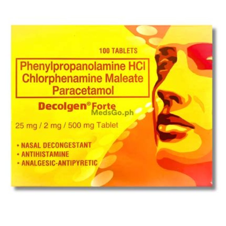 Does Decolgen have paracetamol
