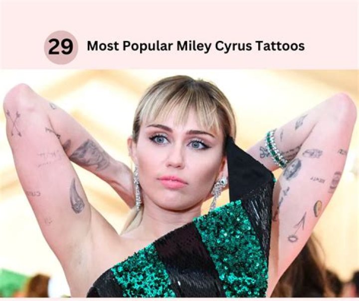 Does Miley Cyrus have any tattoos