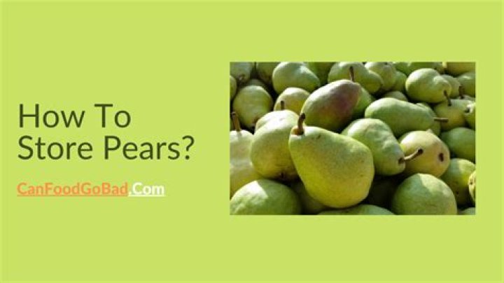How can you tell if pears are bad
