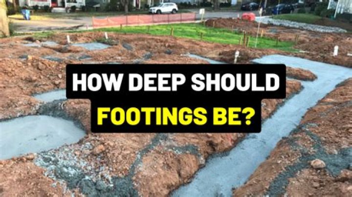 How deep and wide do footings need to be