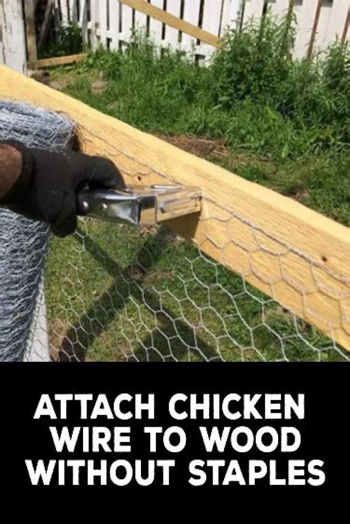 How do I attach wire to wood