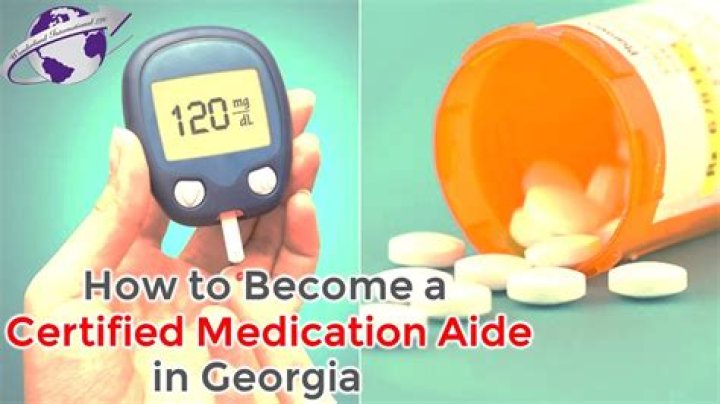 How do I become a certified medication aide in Georgia