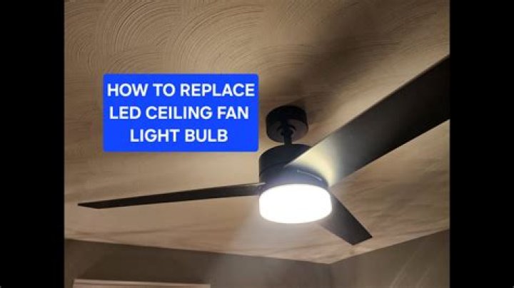 How do I change the LED bulb in my ceiling