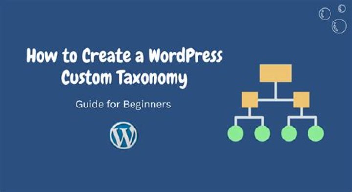 How do I create a custom taxonomy page in WordPress