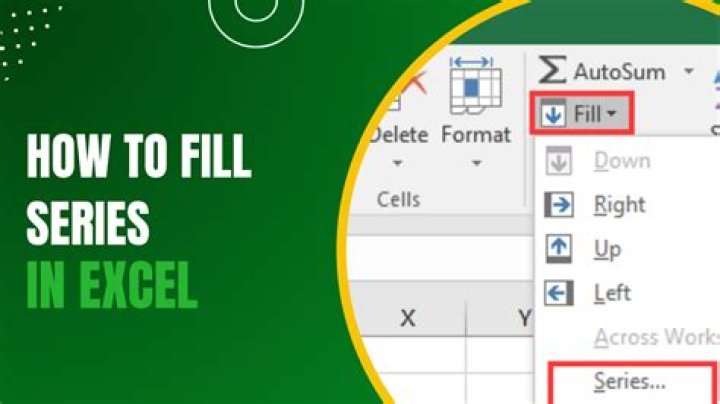 How do I fill a chart in Excel