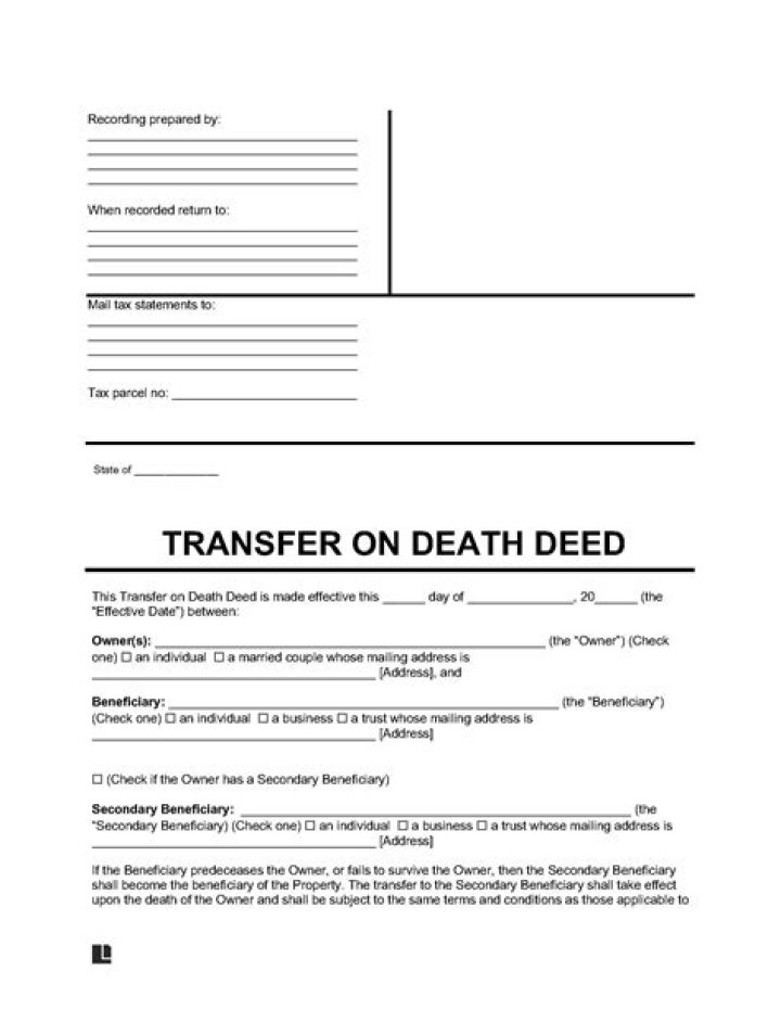 How do I get a transfer on a death deed