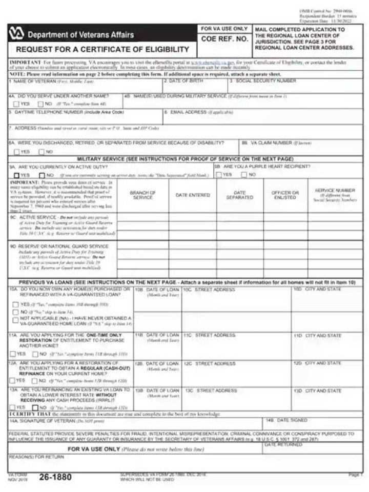 How do I get my VA Form 26 1880