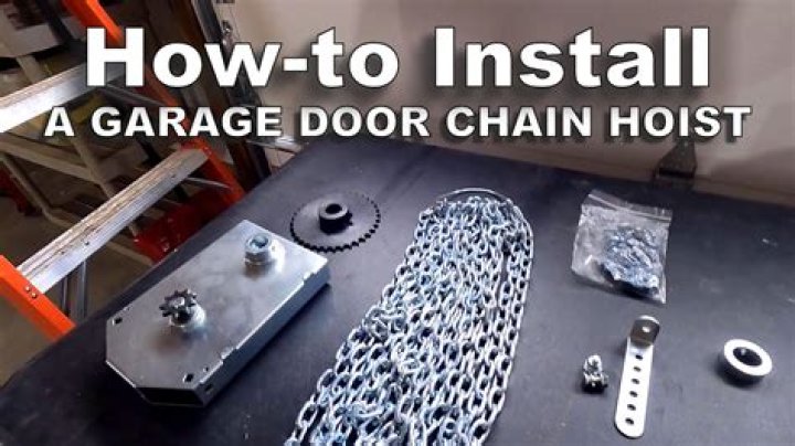 How do I install a garage door chain