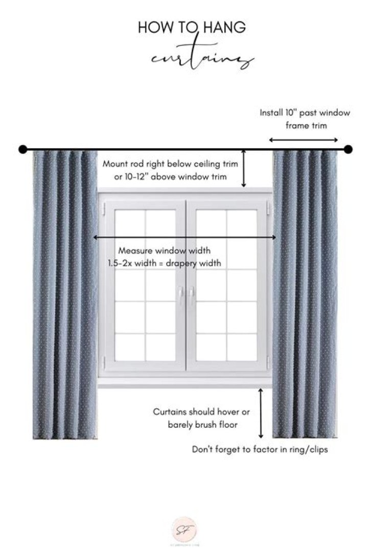 How do I put curtains on a bay window