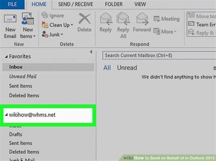 How do I send on behalf of a shared mailbox