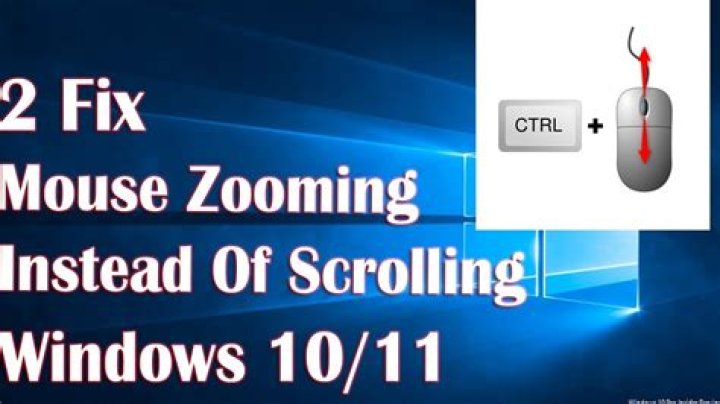 How do I stop my mouse scroll from zooming