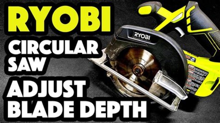 How do you adjust the blade on a Ryobi table saw