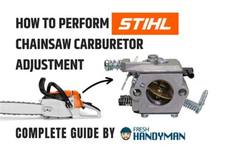 How do you adjust the H and L on a chainsaw