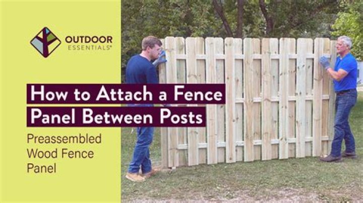 How do you attach a picket fence to a post