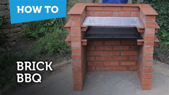 How do you build a BBQ pit with bricks