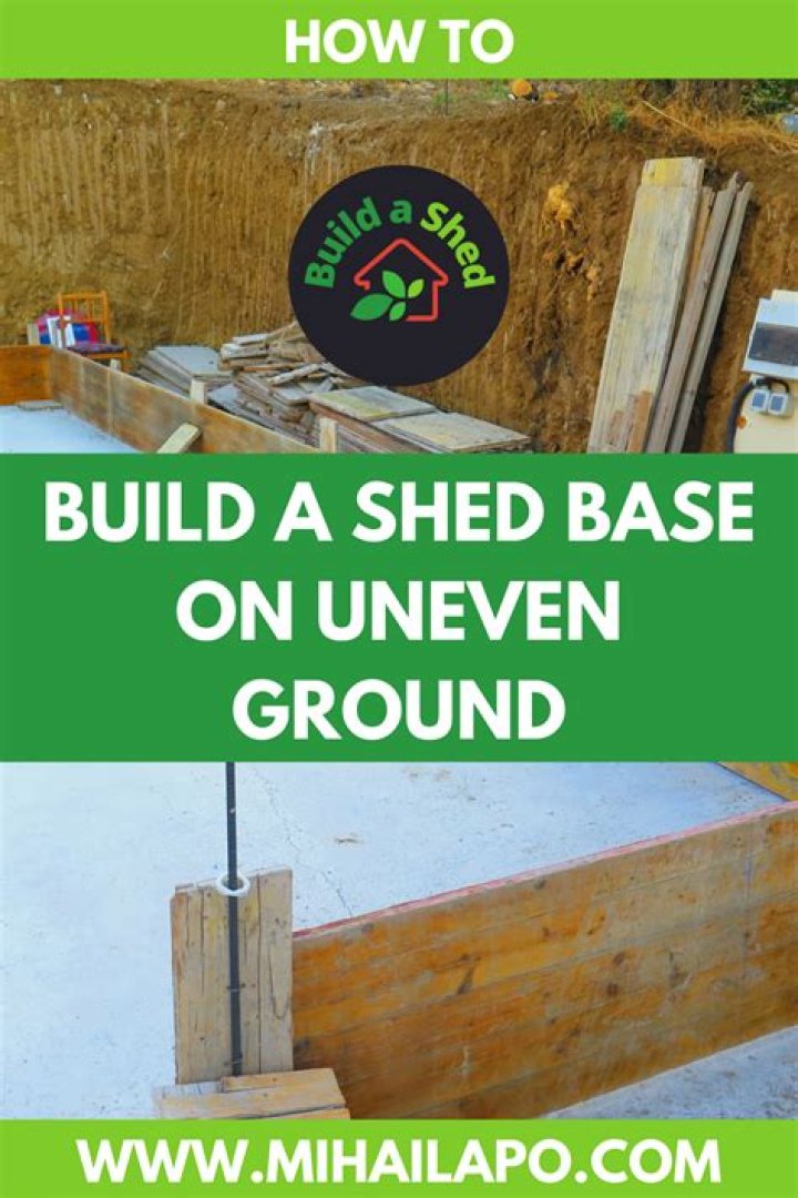 How do you build a shed base on uneven ground
