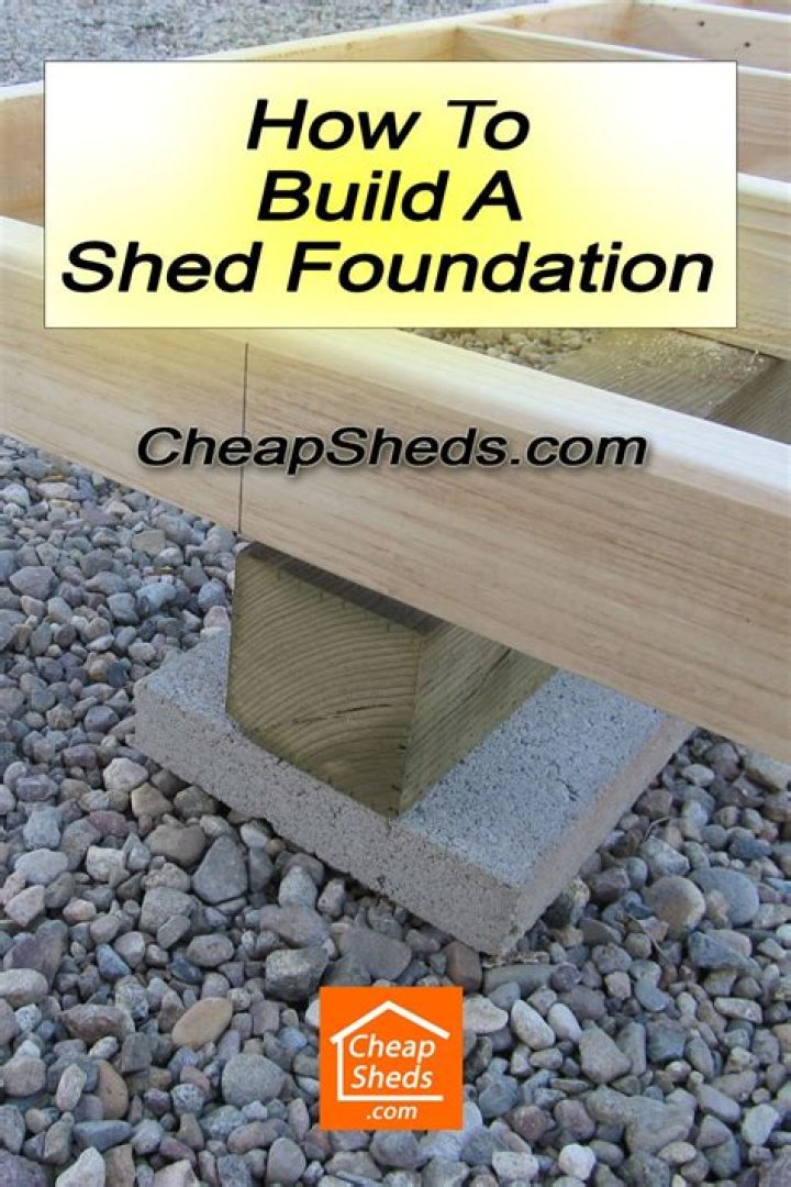 How do you build a shed foundation with pavers
