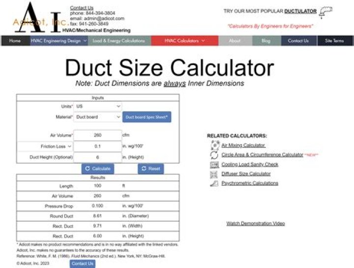 How do you calculate ductwork