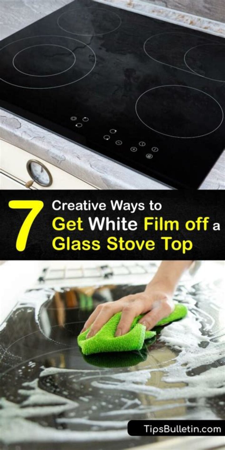 How do you clean a cloudy glass top stove