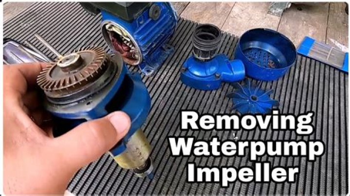 How do you clean a water pump impeller