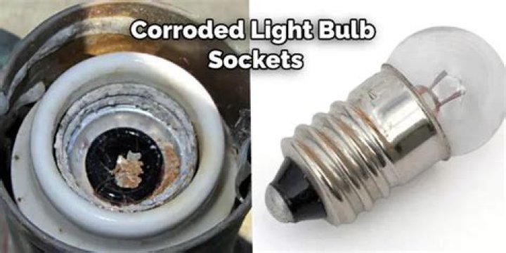 How do you clean corroded light sockets