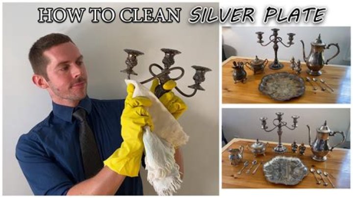 How do you clean silverplate items